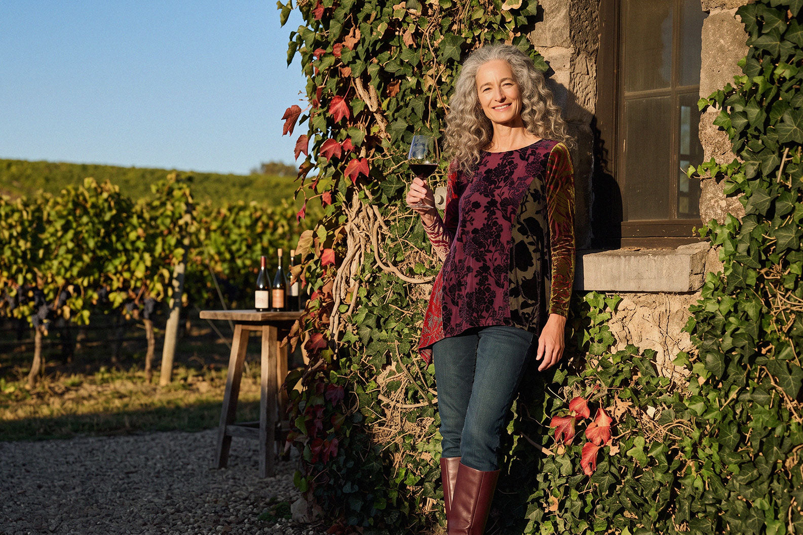 Sonoma wine country vineyards — Alembika's Wish You Were Here travel series featuring The Total Look