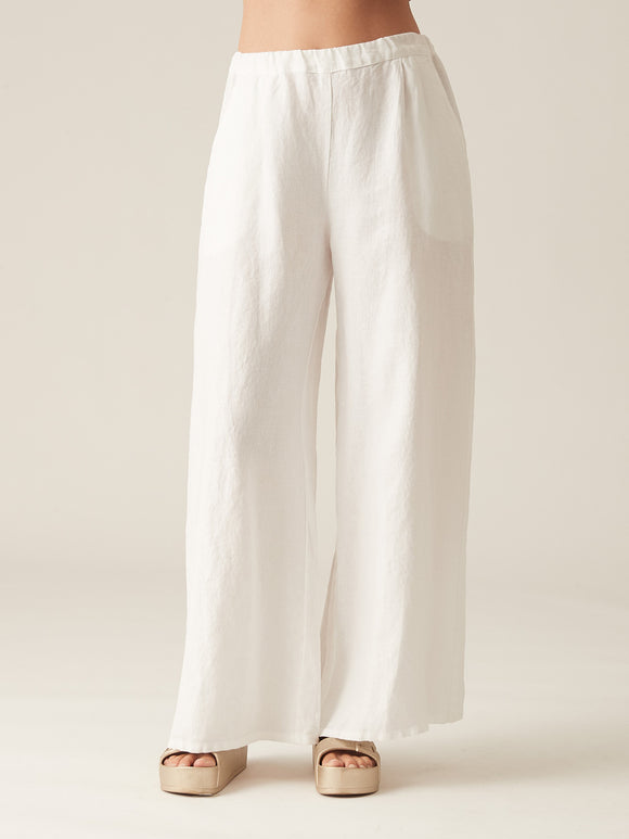 CUT LOOSE - Solid Linen Pleat Pant