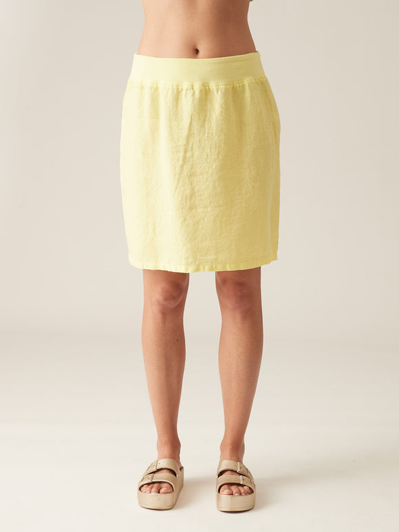 CUT LOOSE - Solid Linen Walking Skirt