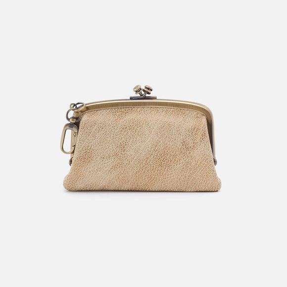 HOBO -Cheer Frame Pouch - GOLD LEAF IN METALLIC LEATHER
