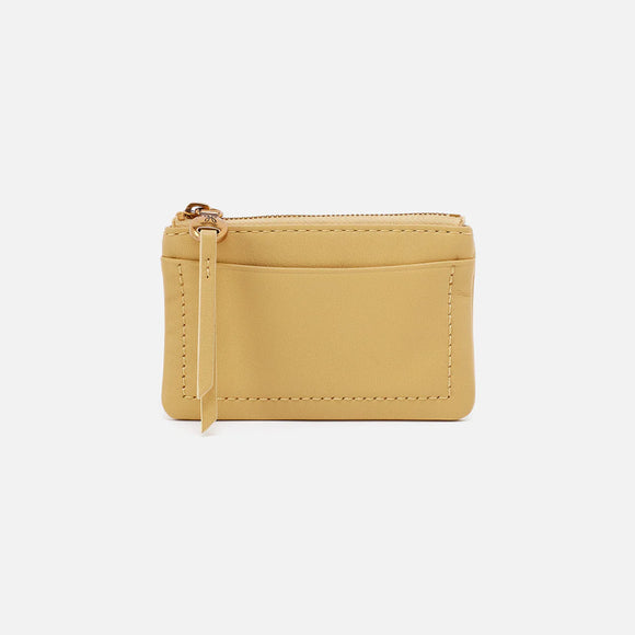 HOBO - Lumen Card Case - FLAX IN PEBBLED LEATHER
