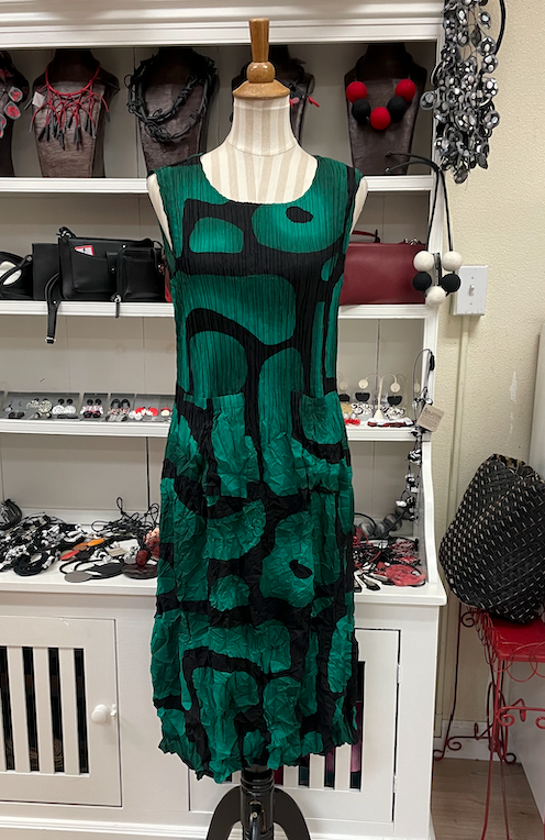 Alquema Smash Pocket Dress - GREEN TUSCON