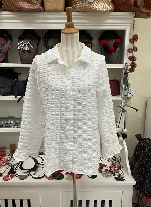 Shana Puffer Shirt -24214-WHITE-6