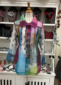 UbU Raincoat - Sheer Pleated Collar Jacket - PIECES