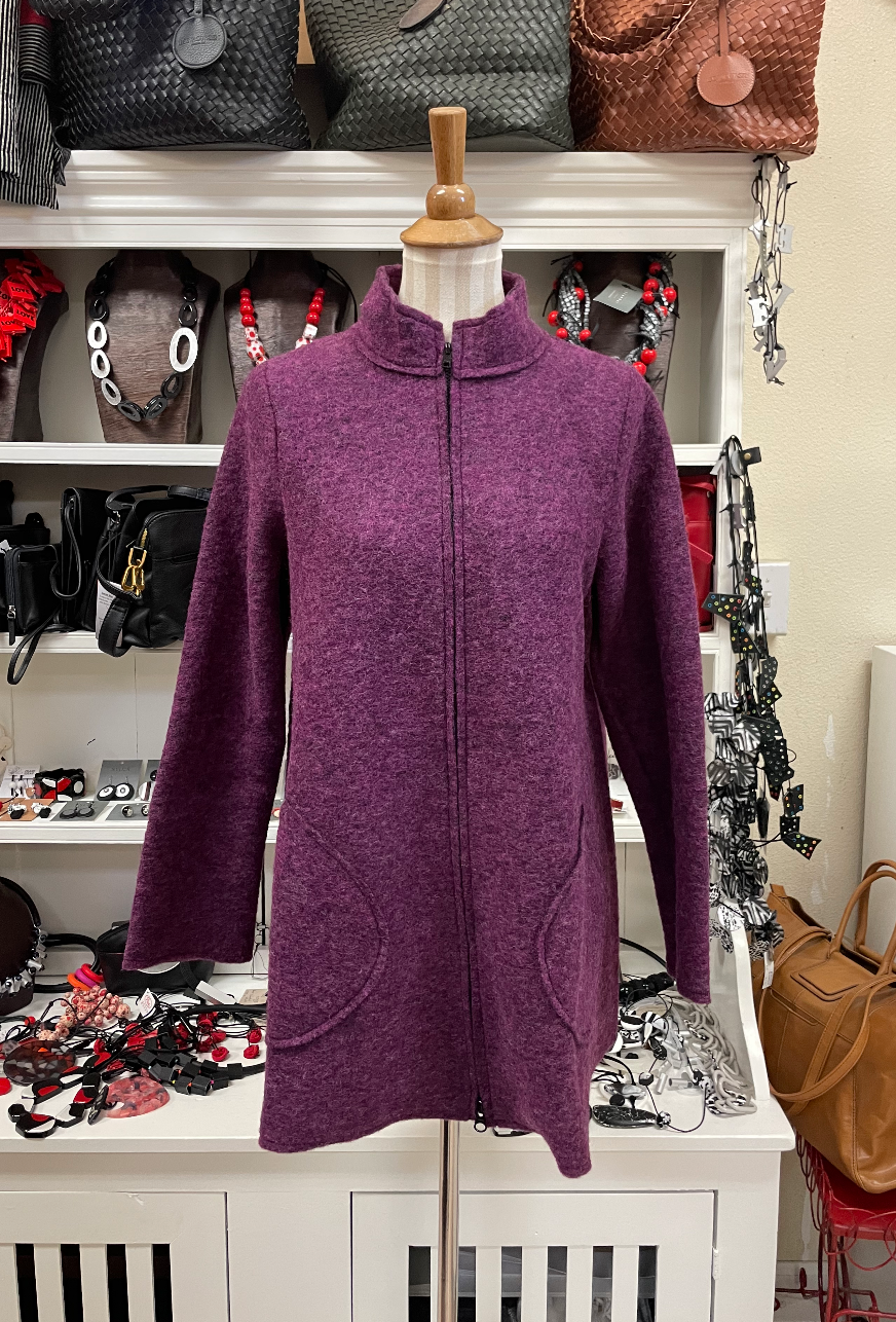 CUT LOOSE - Boiled Wool Zip Swing Jacket - 3988902 – The Total Look