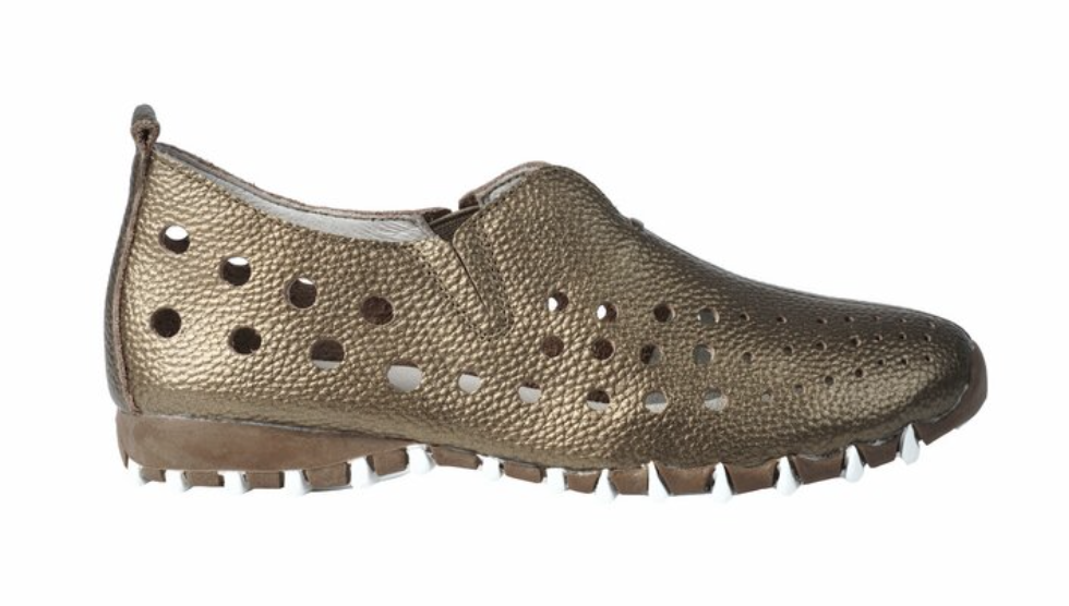 metallic bronze dress shoes LitFoot Slip On Shoe
