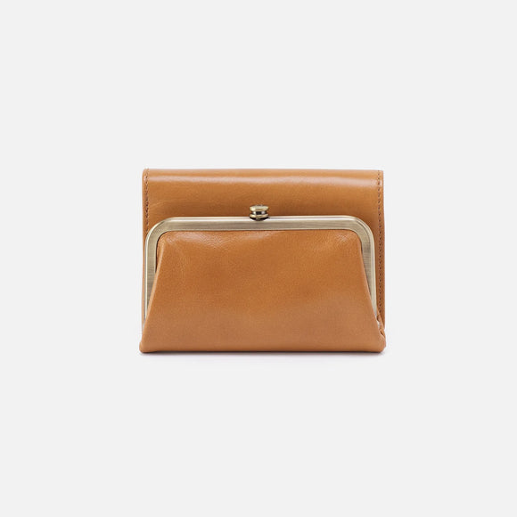 HOBO - Robin Compact Wallet - NATURAL IN POLISHED LEATHER
