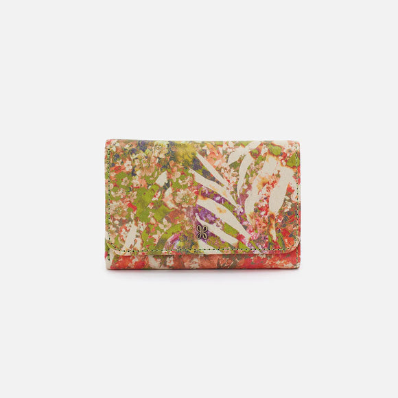 HOBO - Jill Trifold Wallet - TROPIC PRINT IN PRINTED LEATHER