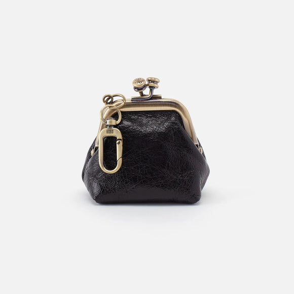 HOBO - Run Frame Pouch - BLACK IN POLISHED LEATHER