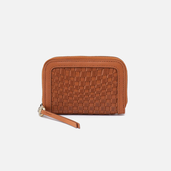 HOBO - Nila Small Zip Around Wallet - WHEAT IN WAVE WEAVE LEATHER
