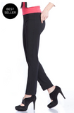 Slimsation ANKLE Women's Wide Band Pull On Pant with Tummy Control (M2623P)-BLACK