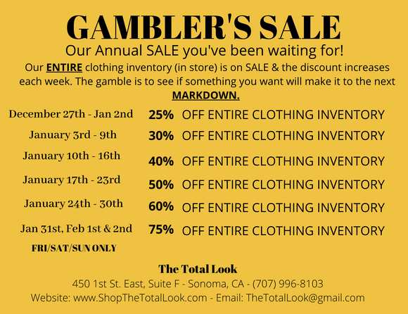 Gambler's Sale 2025