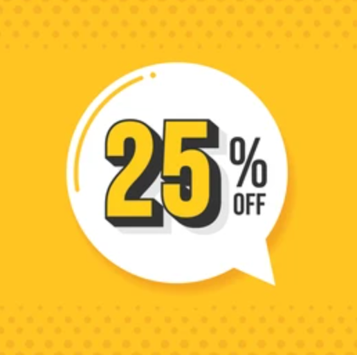 In Stock Sale - 25% Off