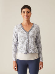CUT LOOSE - Dot Jacquard Crop Cardigan - 0188417