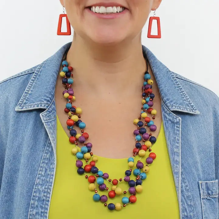 SYLCA Multi Color Carmella Necklace - MULTI
