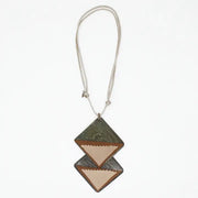 SYLCA Green Leather Elin Necklace - SD26N14 - GREEN