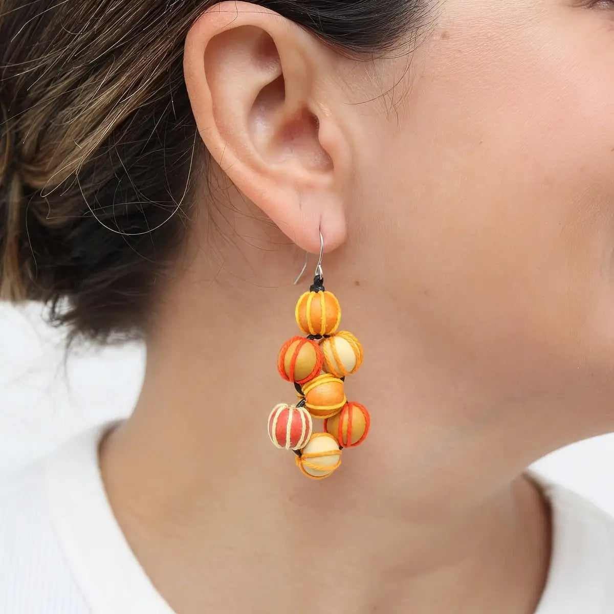 SYLCA Yellow Pamela Berries Earrings