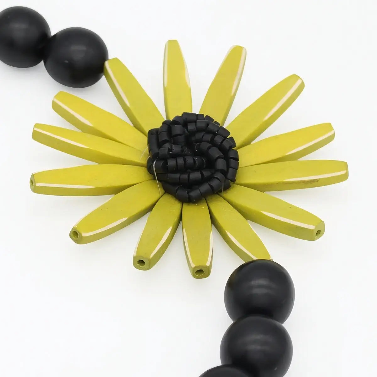 SYLCA Chunky Chartreuse Flower Statement Necklace - SD24N23 - CHARTREUSE