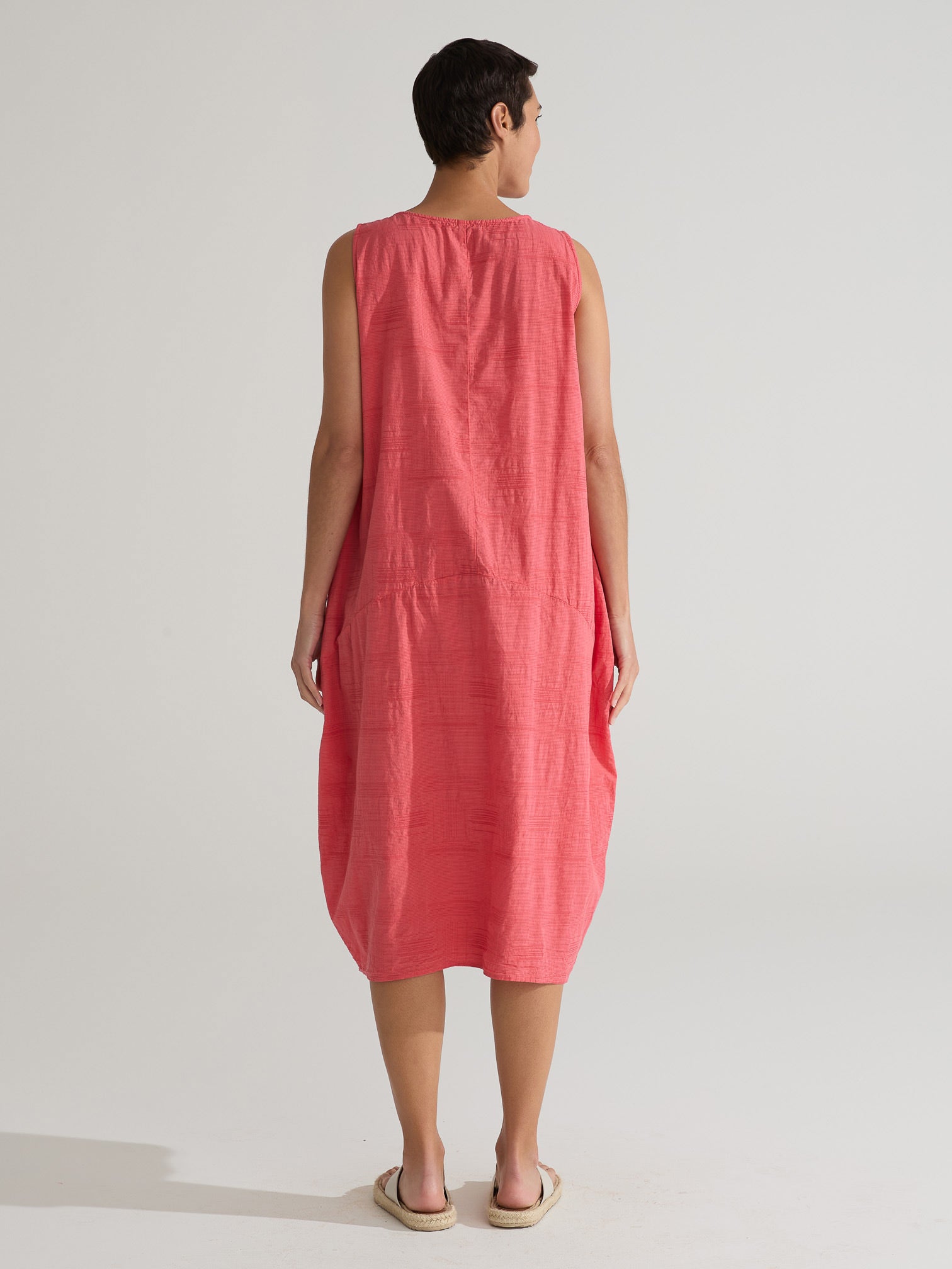 CUT LOOSE - Texture Mini Stripe Pocket Dress  - 0420243