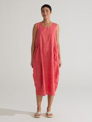 CUT LOOSE - Texture Mini Stripe Pocket Dress  - 0420243