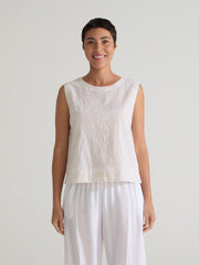 CUT LOOSE - Texture Mini Stripe Shell w/ Wide Facing Top - 0425331