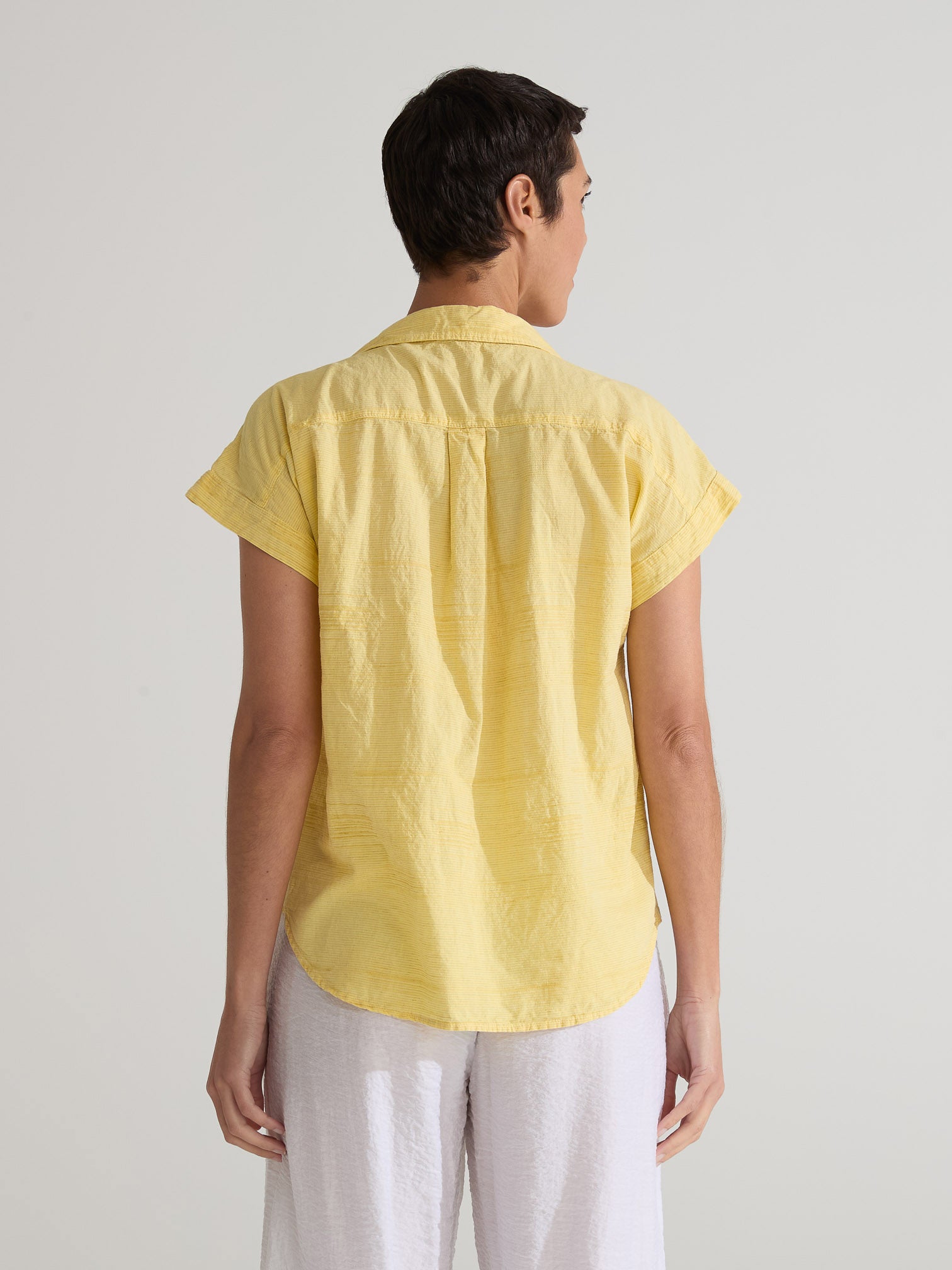 CUT LOOSE - Texture Mini Stripes S/S Pkt Shirt - 0426731