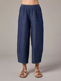 CUT LOOSE Flax Denim Lantern Pant - LAUNDERED - 0452388