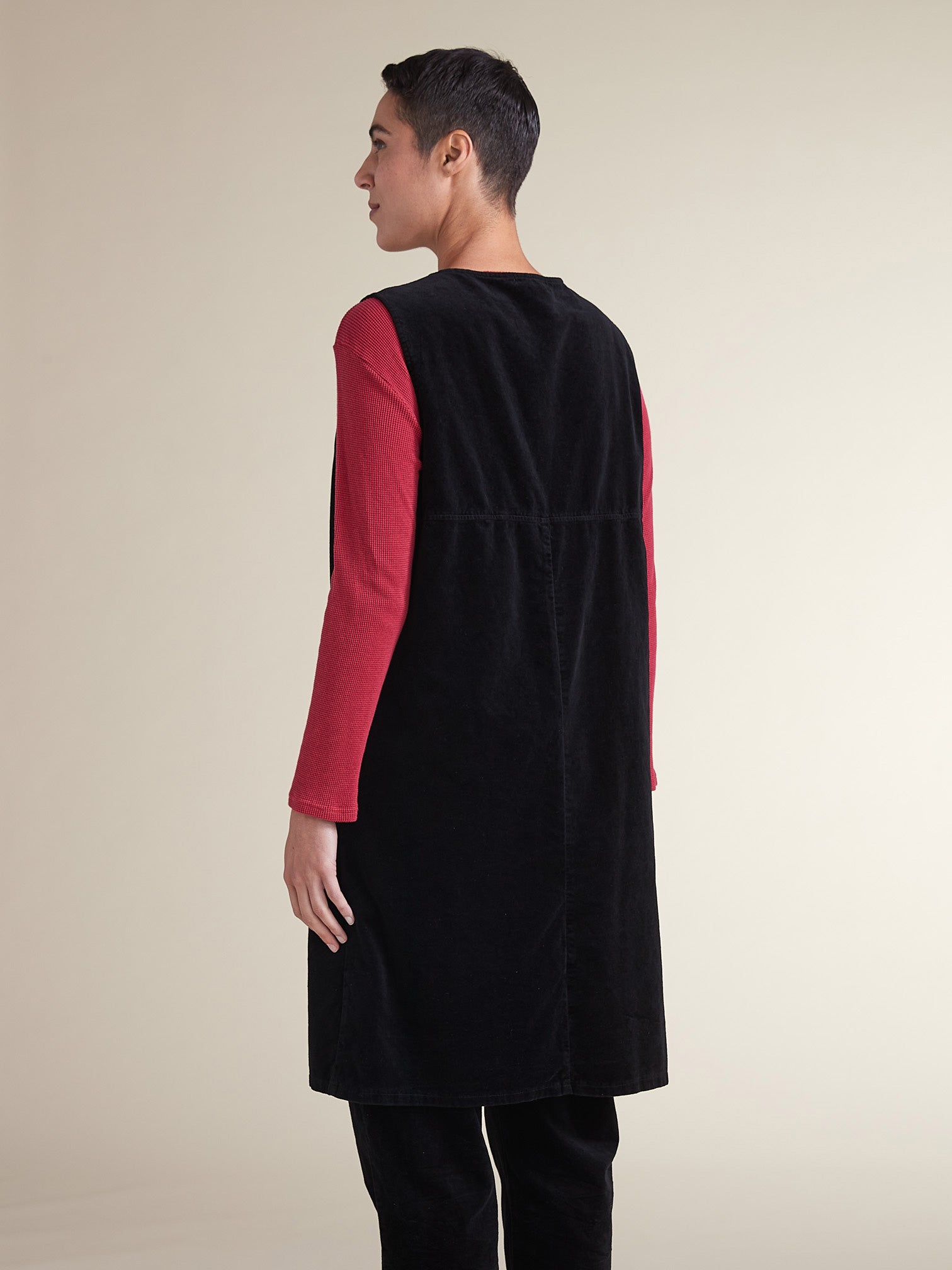 CUT LOOSE - Soft Cotton Velvet Vest- 0485841