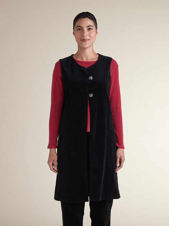 CUT LOOSE - Soft Cotton Velvet Vest- 0485841