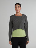 CUT LOOSE - Black Natural Knit Curved Crop Sweater - 0546781Sp