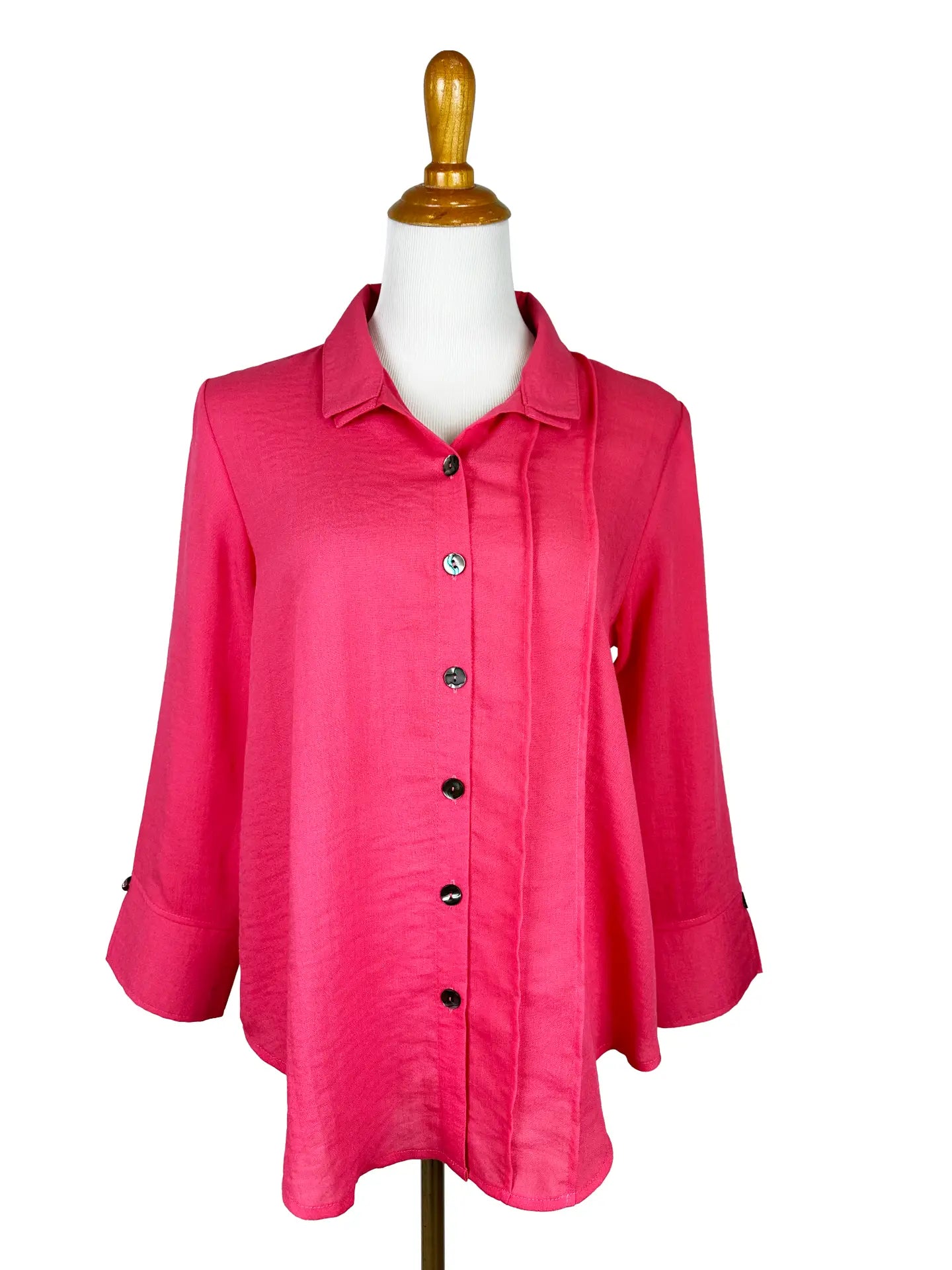 Fridaze AA376 - Tessa Asymmetrical Linen Blouse