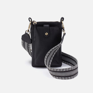 HOBO - Cass Phone Crossbody - BLACK IN PEBBLED LEATHER