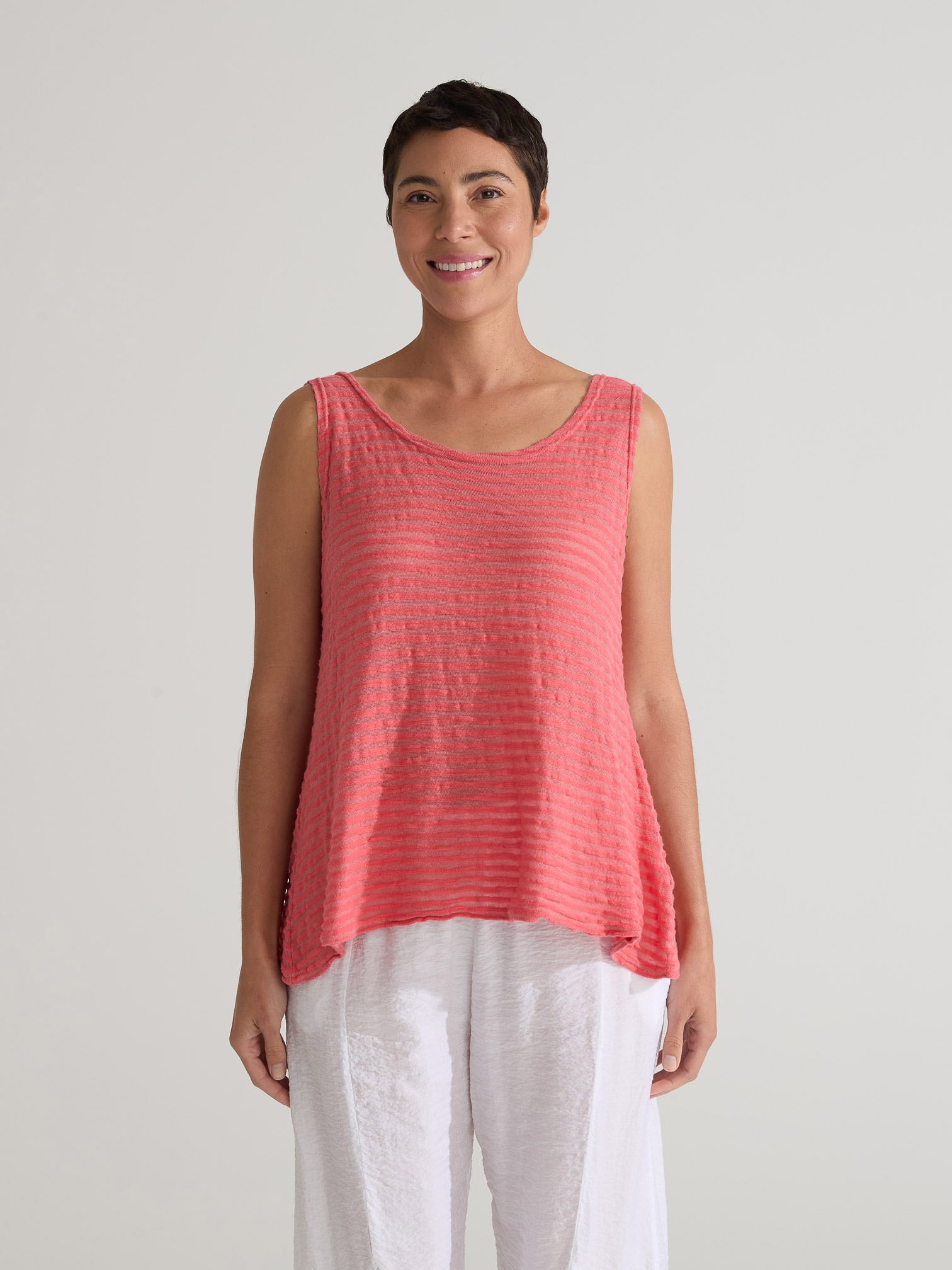 CUT LOOSE - Vintage Stripe Aline Tank - 0715804