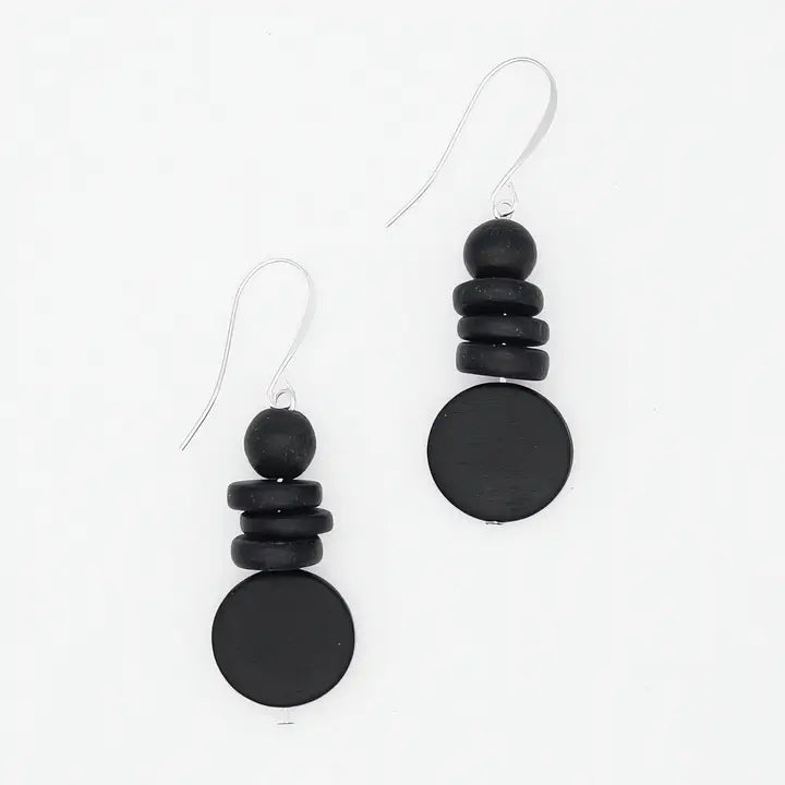 SYLCA Black Dusk Earrings - SD25E27 - BLACK