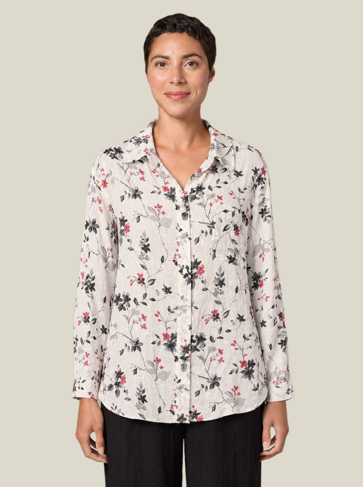 CUT LOOSE Spring Bloom Oxford Shirt - 4096989