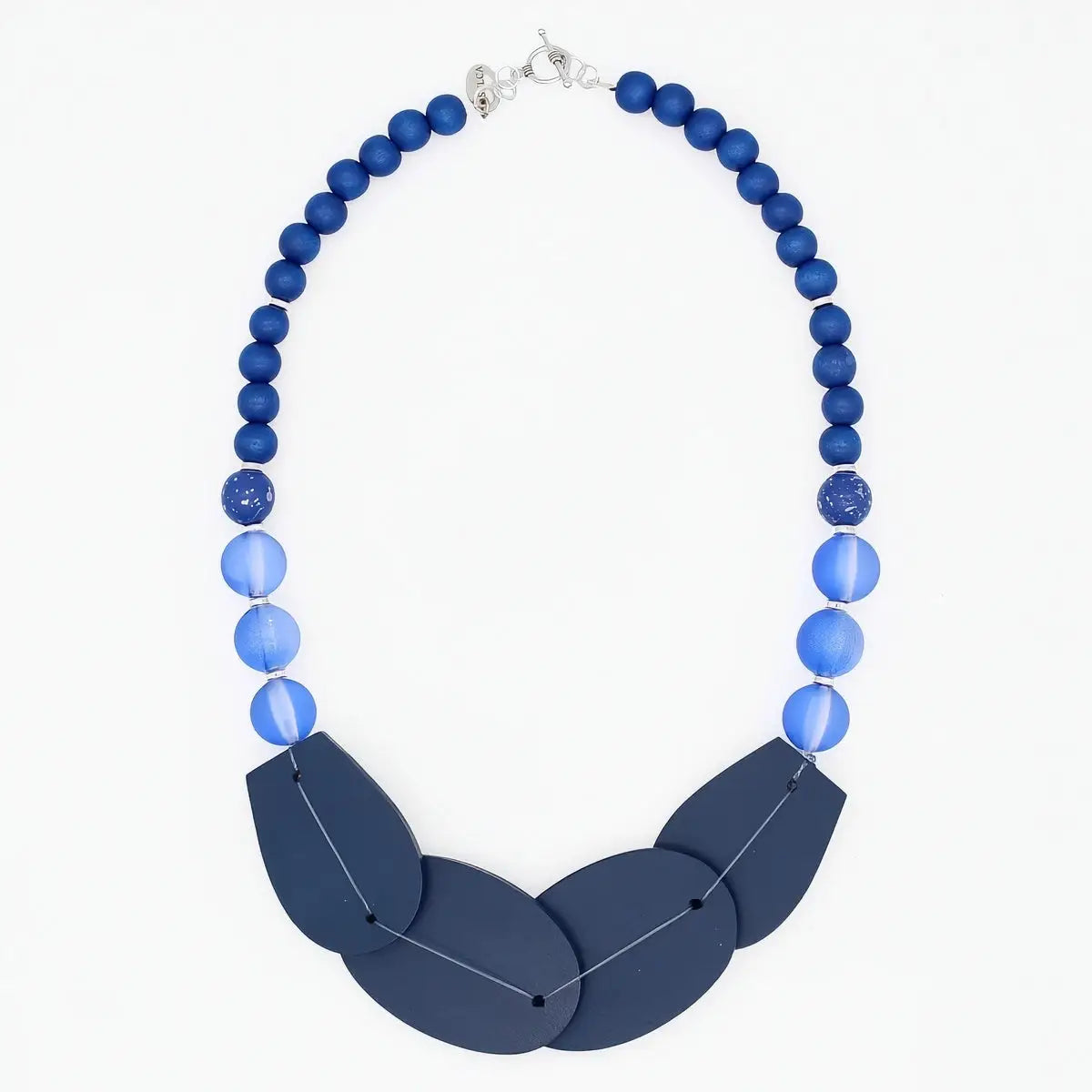 SYLCA Indigo Bloom Statement Necklace - SD26N25 - BLUE