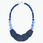 SYLCA Indigo Bloom Statement Necklace - SD26N25 - BLUE