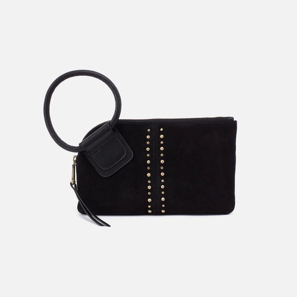 HOBO - Sable Wristlet - BLACK IN SUEDE