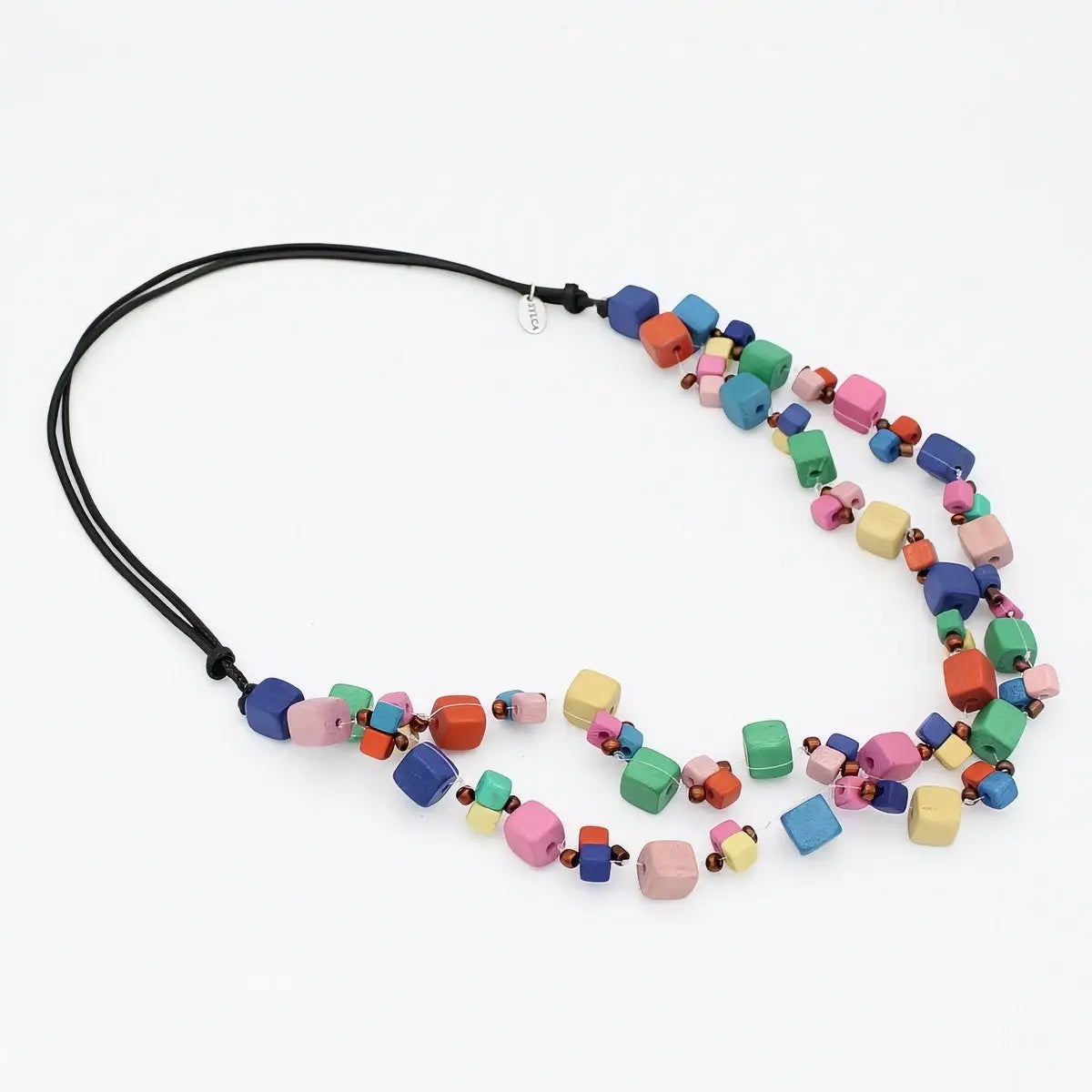 SYLCA Multi Color Lia Floating Bead Necklace