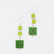 SYLCA Lime Floral Drop Earring - SD24E32 - LIME