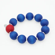 SYLCA Patriot Pop Wood Statement Bracelet - SD26B02 - BLUE