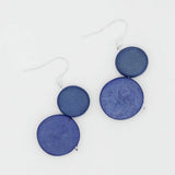 SYLCA Blue Georgie Two Bead Drop Earrings