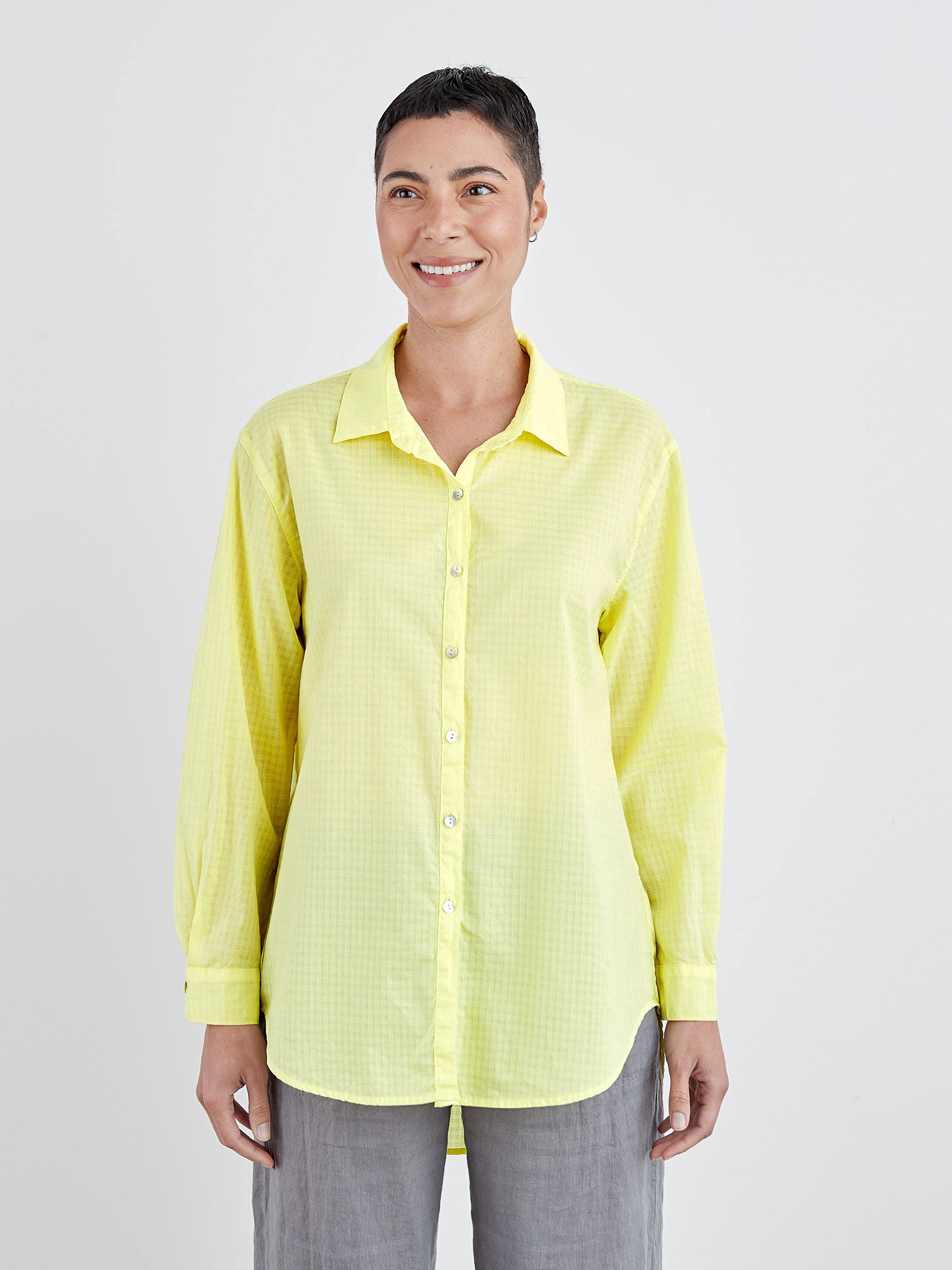CUT LOOSE - Cotton Shirting Big Shirt - 1037736﻿