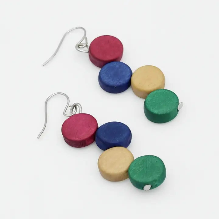 SYLCA Multi Color Eva Dangle Earrings - TG26E01 - MULTI