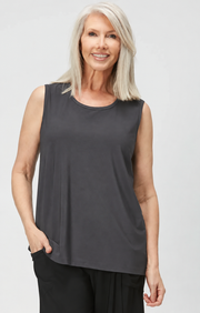 Sydney Project Izel Relaxed Fit Tank Top - ITT107 - CHARCOAL