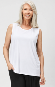 Sydney Project Izel Relaxed Fit Tank Top - ITT107 - WHITE