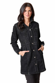 Habitat Stretch Denim City Jacket - 11419 - BLACK DENIM