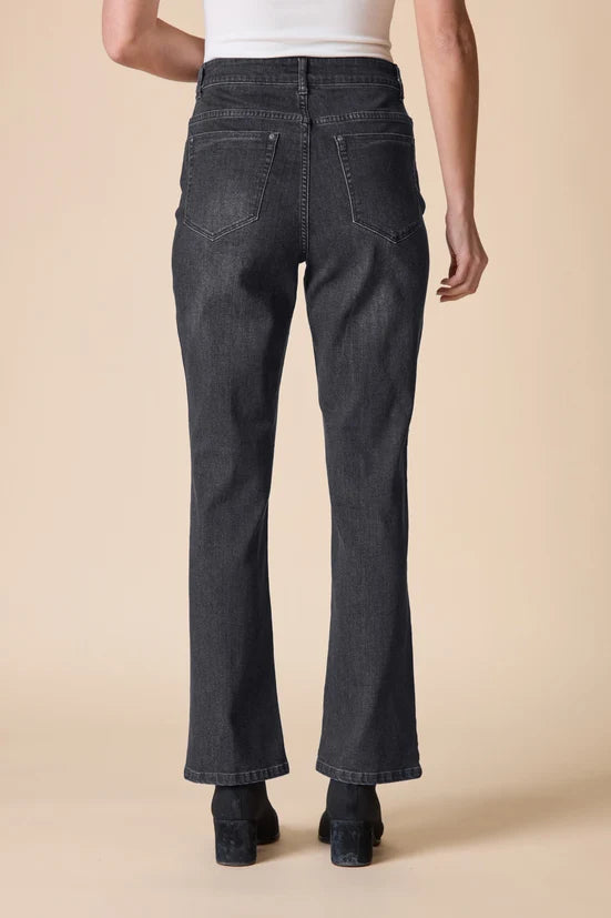 Habitat Stretch Denim Seamed Flare - 11466 - BLACK DENIM