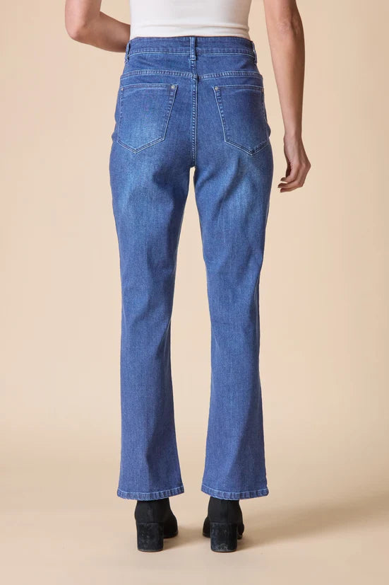 Habitat Stretch Denim Seamed Flare - 11466 - MEDIUM DENIM