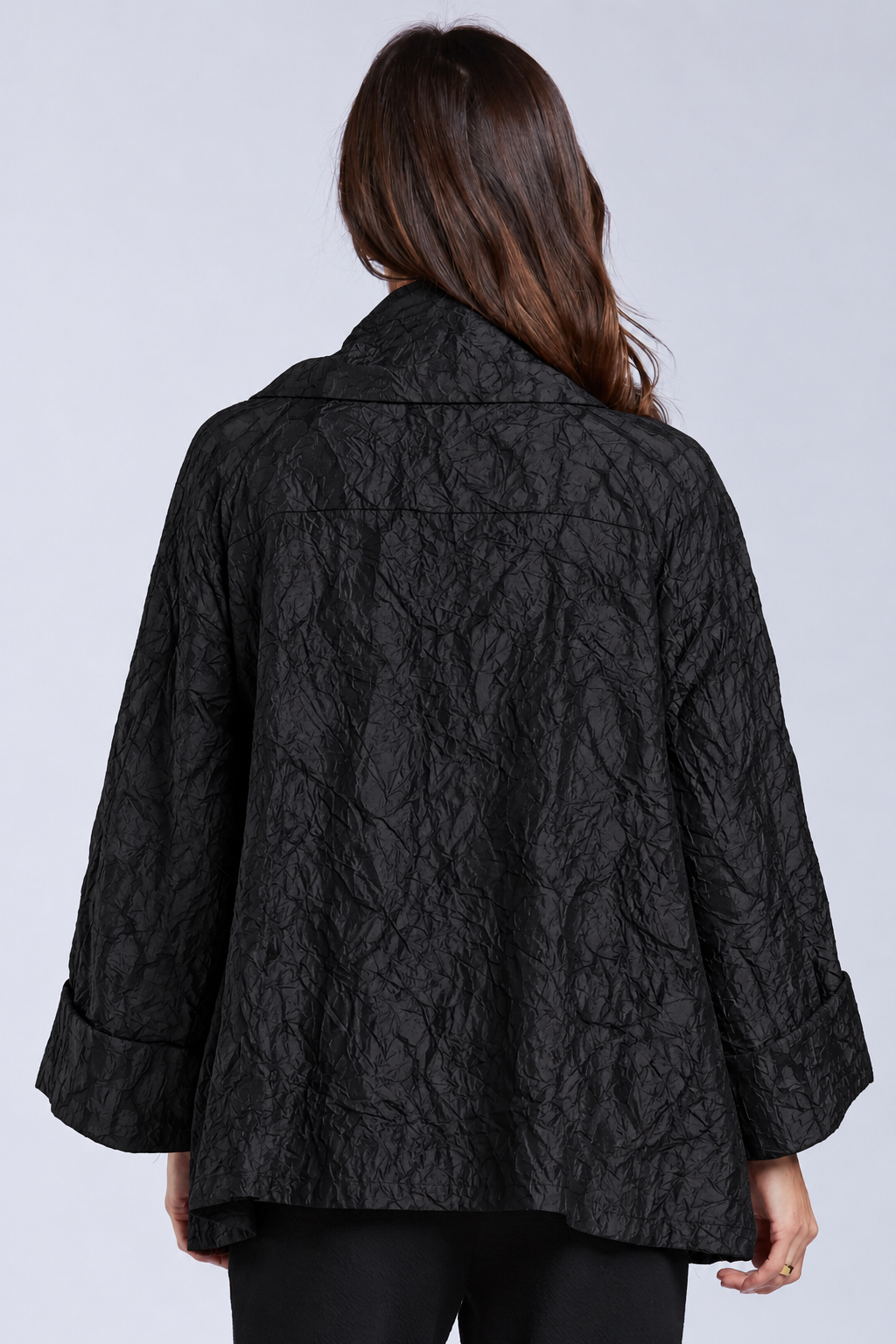 Sydney Project Ora Long Sleeve Cowl Neck Top - CJJ1153 - BLACK